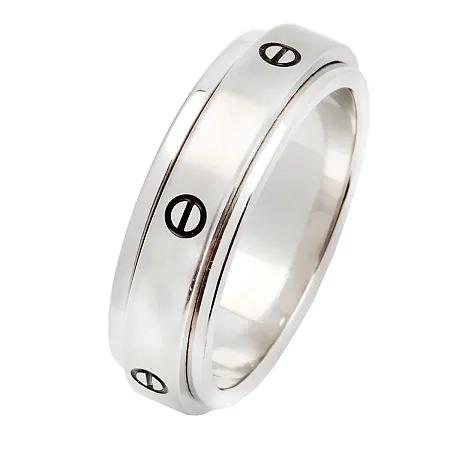 TRIBUTE, Ανδρική Βέρα από ανοξ.ατσάλι, περιστρεφόμενη,0430468301