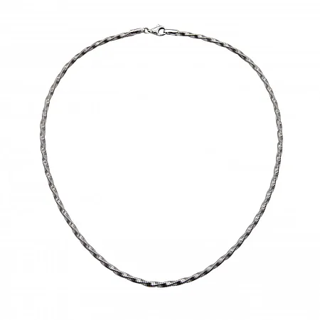 TRIBUTE, 925, ασημένιο, unisex, κολιέ με άσπρο, επιπλατίνωμα, 42cm,