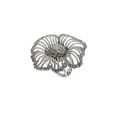 silverline, ασημένιο, γυναικείο, δαχτυλίδι με ορυκτές, πέτρες, μαρκασίτη,